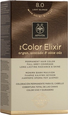 Apivita My Color Elixir Βαφή Μαλλιών 8.0 Ξανθό Ανοιχτό