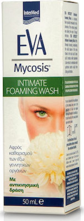 Intermed Eva Mycosis Intimate Foaming Wash Αφρός Καθαρισμού με Χαμομήλι και Αλόη 50ml