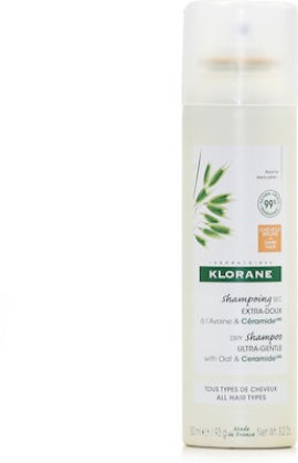 Klorane Dry Shampoo Βρώμη Ceramide Ξηρό Σαμπουάν με Χρώμα για Σκούρα Καστανά Μαλλιά 150ml