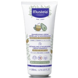 Mustela Detangling & Nourishing Cream Shampoo Παιδικό Κρεμώδες Σαμπουάν για Μακριά, Κυματιστά ή Σγουρά Μαλλιά 200ml