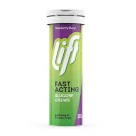 Gluco Tabs Lift Fast Acting Blueberry Burst Ταμπλέτες Γλυκόζης με Γεύση Μύρτιλο 10 tabs
