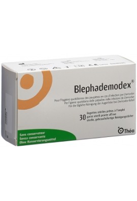 Thea Laboratoires Blephademodex Eye Wipes Υγρά Μαντηλάκια 30 Τεμάχια