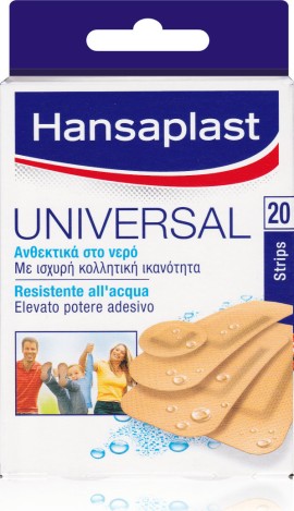 Hansaplast Universal Water resistant Επιθέματα Ανθεκτικά στο Νερό 20τμχ.
