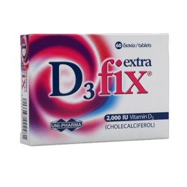 Unipharma D3 Fix Extra 2000iu Vitamin D3 60tabs
