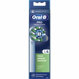 Oral-B Ανταλλακτικές Κεφαλές Cross Action Improved 4τμχ