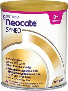 Nutricia Neocate Syneo Υποαλλεργική Βρεφική Φόρμουλα σε Μορφή Σκόνης 0-12 μηνών 400gr