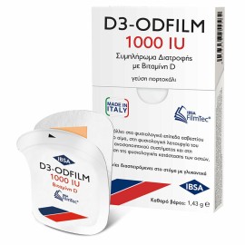 D3-Odfilm 1000iu Πορτοκάλι 30τμχ ταινίες διασπειρόμενες στόματος