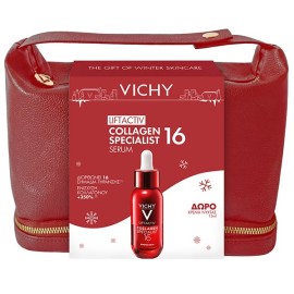 Vichy Liftactiv Collagen Specialist 16 Serum Αντιρυτιδικός Ορός Προσώπου 30ml & Δώρο Liftactiv Collagen Specialist 16 Κρέμα Νύχτας με Αντιγηραντική Δράση για Σύσφιξη & Λάμψη 15ml