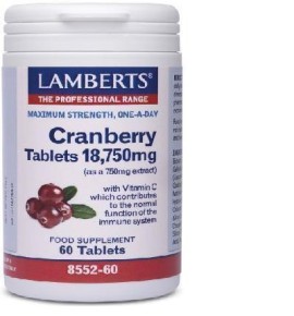 Lamberts Cranberry tablets 18,750mg (as a 750mg extract), 60 tabs