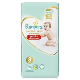 Pampers Premium Pants Μέγεθος 3 [6-11kg] 48 Πάνες - Βρακάκι