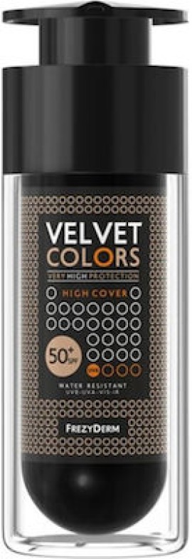 Frezyderm Velvet Colors Very High Protection High Cover SPF50 Foundation 30ml