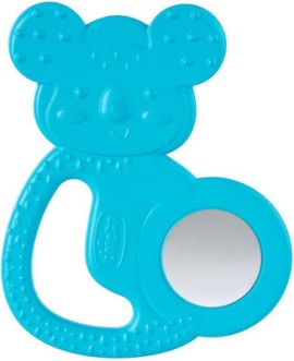 Chicco Μασητικός Κρίκος Οδοντοφυΐας Koala Blue Χωρίς BPA από Σιλικόνη για 4 m+ Κωδικός: 39336396