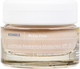 Korres White Pine Luminous Awakening Moisturizer SPF20 40ml - Λευκή Πεύκη Κρέμα Ημέρας Για Αναζωογόνηση & Λάμψη.