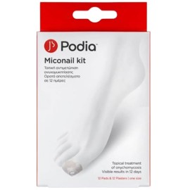 Podia Miconail Kit Αυτοκόλλητα Επιθέματα για την Αντιμετώπιση της Ονυχομυκητίασης Οne Size 12τμχ