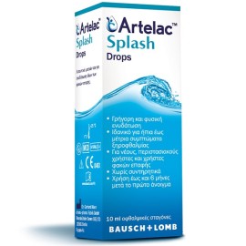 Bausch & Lomb Artelac Splash Λιπαντικές Οφθαλμικές Σταγόνες για Ενυδάτωση 10ml