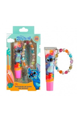 Air Val Stitch Πολύχρωμο Lip Gloss Με Άρωμα Ζαχαρωτό-Candy Scent 13ml & Βραχιόλι