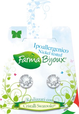 Farma Bijoux Xirius 7.15mm Crystal Υποαλλεργικά Σκουλαρίκια Διάφανο [BE66C01] 1 Ζευγάρι