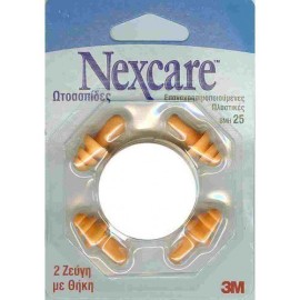 3M Nexcare Πλαστικές Ωτοασπίδες Με Θήκη 2 Ζεύγη