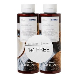 Korres Promo Coconut Water Αφρόλουτρο σε Gel Καρύδα (2x250ml) 500ml