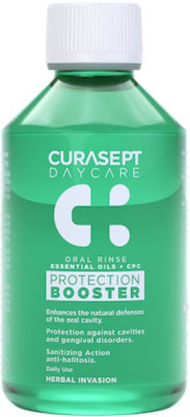 Curaprox Curasept Daycare Protection Booster Herbal Invasion Καθημερινό Στοματικό Διάλυμα 500ml