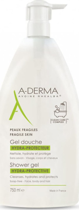 A-Derma Gel Douche Hydra-Protect Αφρόλουτρο Για Ευαίσθητες Επιδερμίδες -15% - 750ml