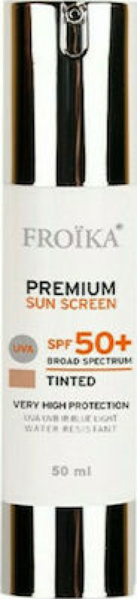 Froika Premium Sunscreen Tinted SPF50 Αντιηλιακή Κρέμα Προσώπου Με Χρώμα 50ml