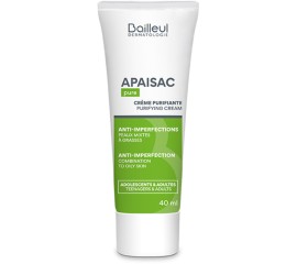 Apaisac Purifying Cream Κρέμα Προσώπου κατά των Ατελειών σε Λιπαρές & Ευαίσθητες Επιδερμίδες 40ml