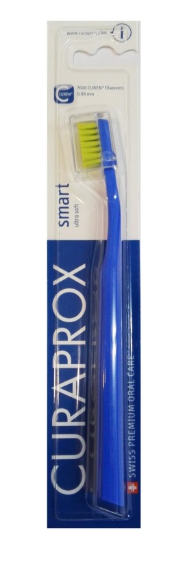 Curaden Curaprox CS Smart Ultra Soft Οδοντόβουρτσα Για Παιδιά & Ενήλικες, Μπλε 1τμχ. 7600, 0,08mm