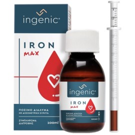 Ingenic Iron Max Πόσιμο Διάλυμα 100ml