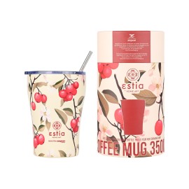 Estia Ανοξείδωτος Θερμός Coffee Mug Save The Aegean 350ml Sakura Whisper 01-22990
