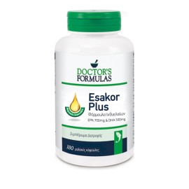 Doctors Formulas Esakor Plus Φόρμουλα Ιχθυελαίων 180 Softgels