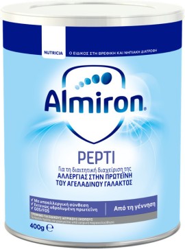 Almiron Pepti Γάλα σε σκόνη με Αλλεργία στην Πρωτεΐνη του Αγελαδινού Γάλακτος, από την Γέννηση 400gr