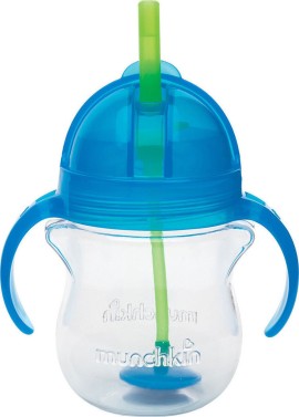 Munchkin Click Lock Tip & Sip Straw Cup (6m+) Μπλέ 207ml