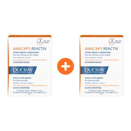 Ducray Duo PROMO  Anacaps Reactiv Συμπλήρωμα Διατροφής για τα Μαλλιά & τα Νύχια 2x 30caps