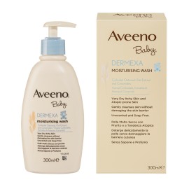 Aveeno® Baby Dermexa Moisturising Wash Ενυδατικό Υγρό Καθαρισμού Σώματος Για Μωρά 300ml