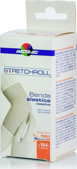 Master Aid Stretchroll Ελαστικός Αυτοσυγκρατούμενος Επίδεσμος 10cm x 4m