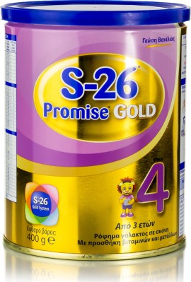 Wyeth S-26 Promise Gold Stage 4 από 3 Ετών 400gr