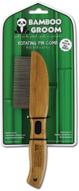 Bamboo Groom Χτένα Μεσαία Με 41 Περιστρεφόμενες Ακίδες