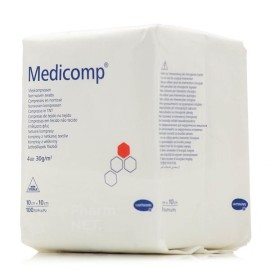 Hartmann Medicomp 4απλά 10x10cm Επιθέματα Μη Αποστειρωμένα, 100 Τεμάχια