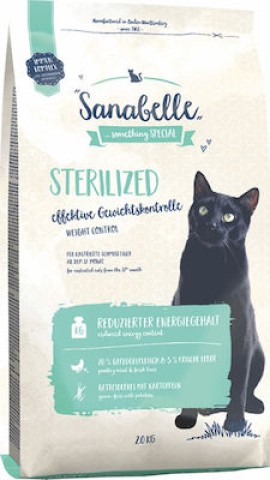 Sanabelle Sterilized Ξηρά Τροφή για Ενήλικες Στειρωμένες Γάτες με Πουλερικά 2kg Bosch Petfood Concepts
