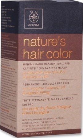 Apivita Natures Hair Color 6.7 Ξανθό Σκούρο Μπέζ