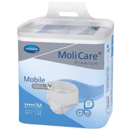 Hartmann MoliCare Premium Mobile Medium 6 Σταγόνες Πάνες Βρακάκι Ενηλίκων 80-120cm14τμχ