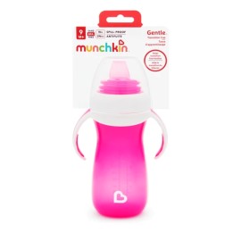 Munchkin Gentle Cup Βρεφικό Μπουκάλι 9m+ Pink 300ml