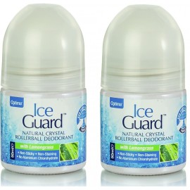 Optima Naturals Ice Guard Natural Crystal with Lemongrass Deodorant Rollerball Roll-On 50ml & το Δεύτερο Προϊόν 50%