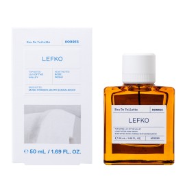 Korres Lefko Eau De Toilette Γυναικείο Άρωμα με Νότες Τριαντάφυλλου & Παιώνιας, 50ml