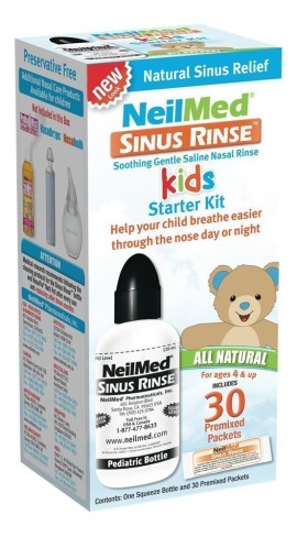 NeilMed Sinus Rinse Pediatric Starter Kit, 30 premixed packets & Bottle 120ml