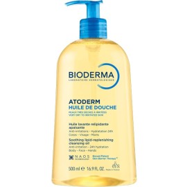 Bioderma Atoderm Huile De Douche Cleansing Oil Απαλό Αφρόλουτρο σε Ελαιώδη Μορφή κατά των Ερεθισμών για το Ευαίσθητο Ξηρό προς Ατοπικό Δέρμα 500ml