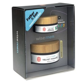 Wise Men Father & Son Hairstyling Box Promo Velvet Pomade Μεσαίο Κράτημα Ανδρική Πομάδα 100ml & Δώρο Kids Velvet Pomade Παιδική Πομάδα 30ml