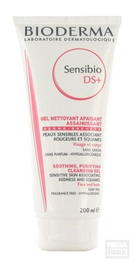 Bioderma Gel Καθαρισμού Sensibio DS+ Purifying Soothning για Ευαίσθητες Επιδερμίδες 200ml