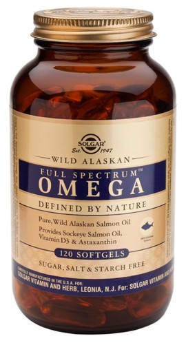 Solgar Wild Alaskan Full Spectrum Omega Συμπλήρωμα Διατροφής από Λάδι του Σολομού Αλάσκας 120 Μαλακές Κάψουλες